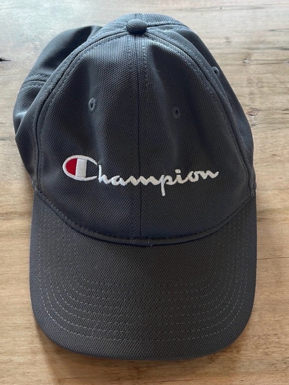 Champion Grey Embroidered Baseball Hat